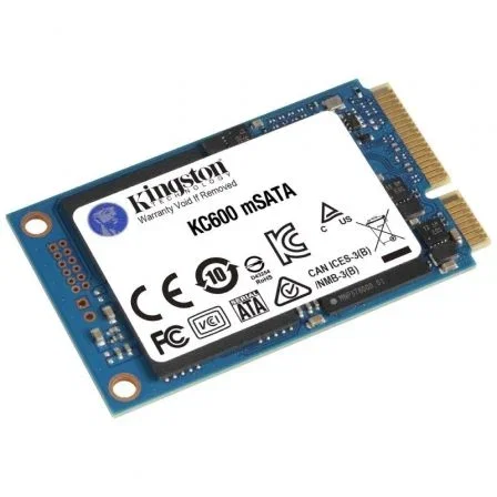 Kingston KC600 SSD 1TB mSATA SATA III - Disco de Estado Sólido con NAND 3D TLC, AES 256-bit, 550/520 MB/s, Referencia SKC600MS/1024G